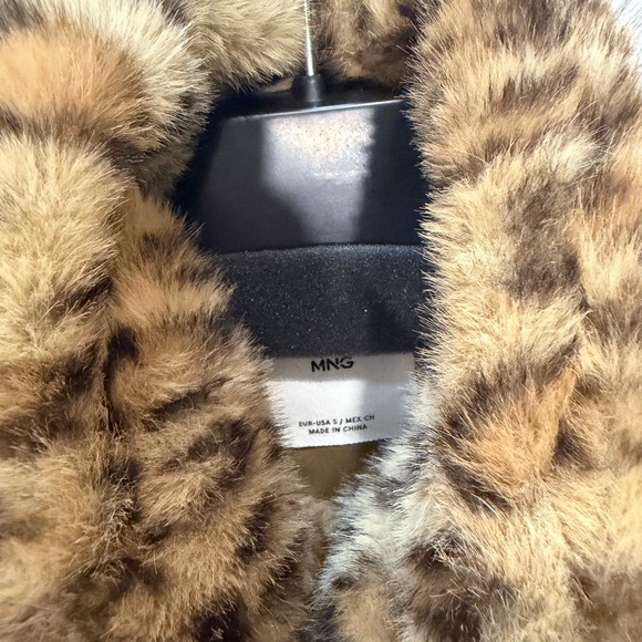 Mango Cheetah Faux Fur Coat - Picture 2 of 2